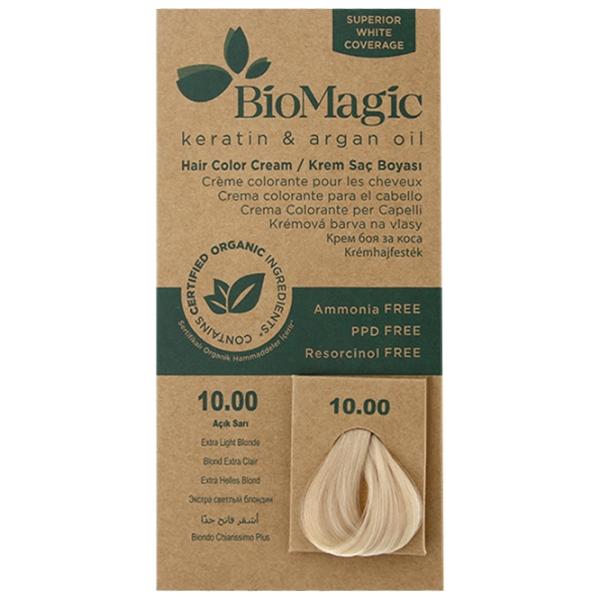 Краска для волос BioMagic Extra Light Blonde Код цвета: 10/ 00, 60 мл photo 1 Краска для волос BioMagic Extra Light Blonde Код цвета: 10/ 00, 60 мл photo 1