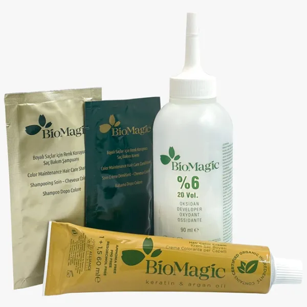 Краска для волос BioMagic Extra Light Blonde Код цвета: 10/ 00, 60 мл photo 7 Краска для волос BioMagic Extra Light Blonde Код цвета: 10/ 00, 60 мл photo 7