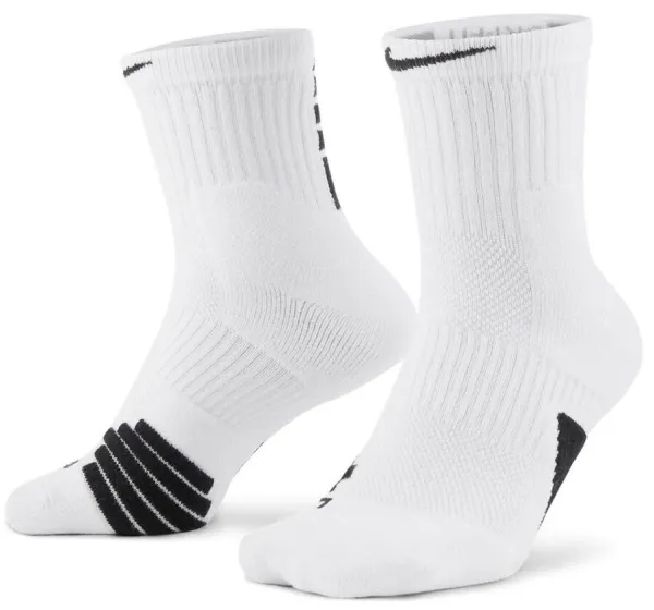 Ciorapi унисекс Nike Elite Mid L/ White photo 1