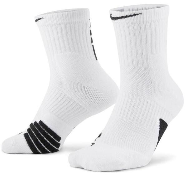 Ciorapi унисекс Nike Elite Mid L/ White photo 1