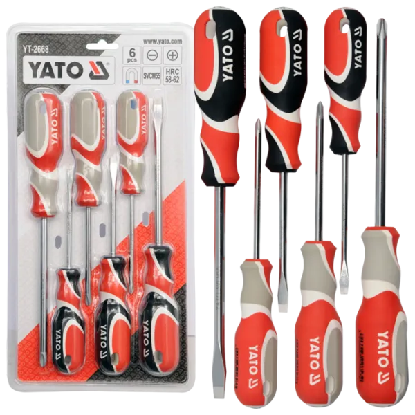 Набор отвёрток Yato YT2668 Количество в наборе: 6 photo 3 Набор отвёрток Yato YT2668 Количество в наборе: 6 photo 3