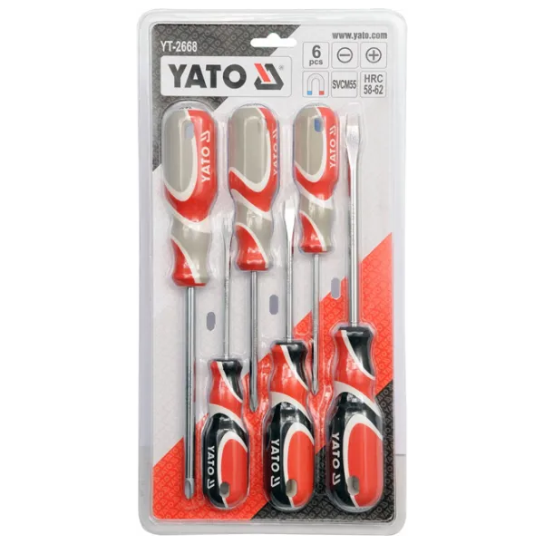 Набор отвёрток Yato YT2668 Количество в наборе: 6 photo 5 Набор отвёрток Yato YT2668 Количество в наборе: 6 photo 5