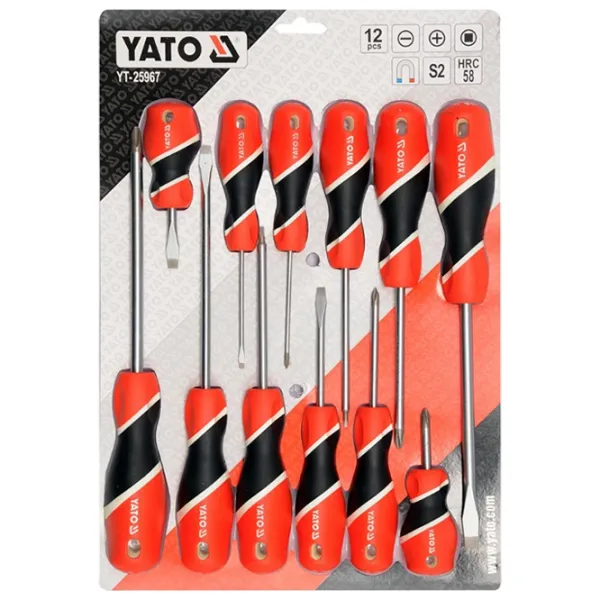 Набор отвёрток Yato YT25967 Количество в наборе: 12 photo 4