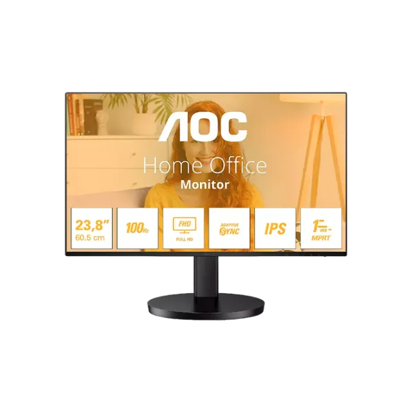 Monitor AOC 24B3HA2 23.8" Full HD 100 Hz/ 1 ms/ Black photo 1