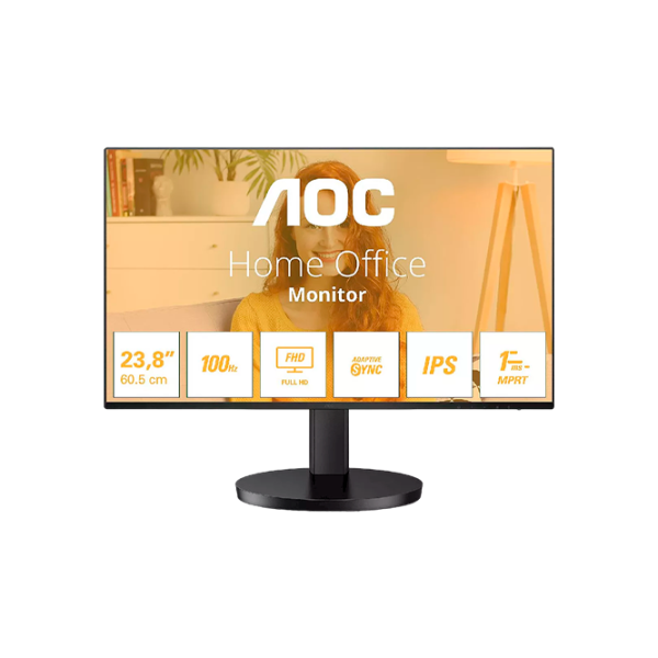 Monitor AOC 24B3HA2 23.8" Full HD 100 Hz/ 1 ms/ Black photo 1
