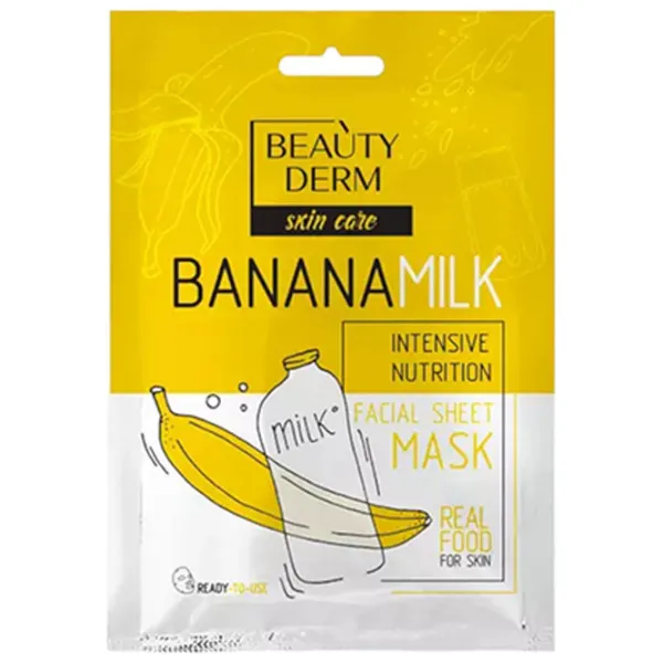 Mască pentru față Beauty Derm Banana Milk Mască/ Toate tipurile photo 1 Mască pentru față Beauty Derm Banana Milk Mască/ Toate tipurile photo 1