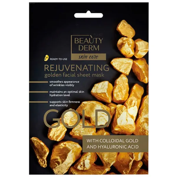 Mască pentru față Beauty Derm Colloidal Gold Mască/ Toate tipurile photo 1 Mască pentru față Beauty Derm Colloidal Gold Mască/ Toate tipurile photo 1