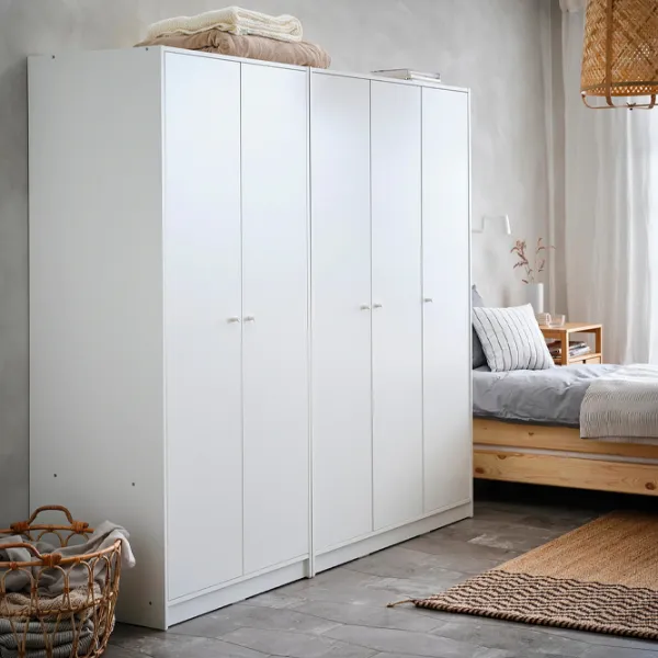 Шкаф Ikea Kleppstad 117 x 55см x 176 / ДСП / White photo 2
