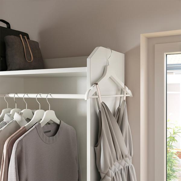 Шкаф для прихожей Ikea Hauga ДСП/ White photo 4