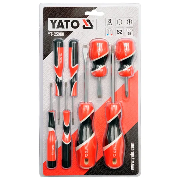 Набор отвёрток Yato YT25980 Количество в наборе: 8 photo 3