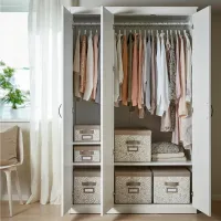 Шкаф Ikea Songesand 120 x 60см x 191 / ДСП / White photo 2