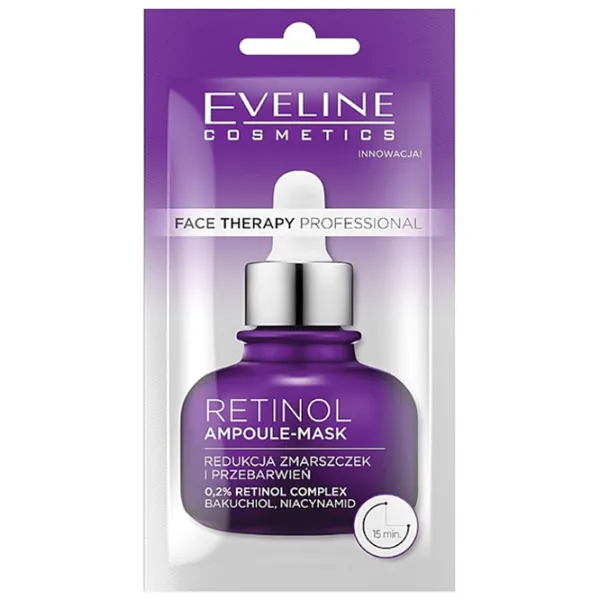 Медицинская маска Eveline Cosmetics RETINOL Маска/ Все типы photo 1 Медицинская маска Eveline Cosmetics RETINOL Маска/ Все типы photo 1