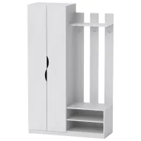 Шкаф для прихожей KompaniT Nina ЛДСП/ Нимфея Альба