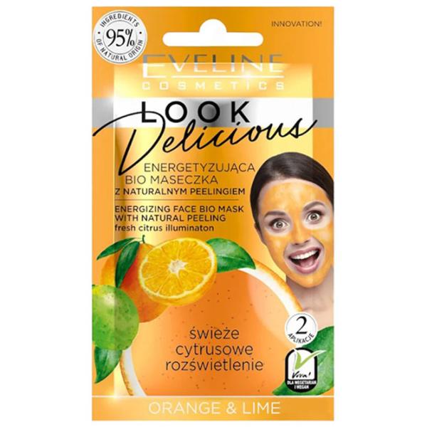 Mască pentru față Eveline Cosmetics Orange and Lime Mască/ Toate tipurile photo 1