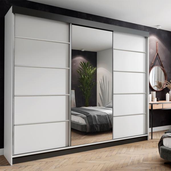 Шкаф Prime Furniture Amo 250 x 62см x 200 / ЛДСП / Серебро photo 2 Шкаф Prime Furniture Amo 250 x 62см x 200 / ЛДСП / Серебро photo 2
