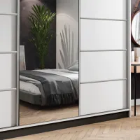 Шкаф Prime Furniture Amo 250 x 62см x 200 / ЛДСП / Серебро photo 3