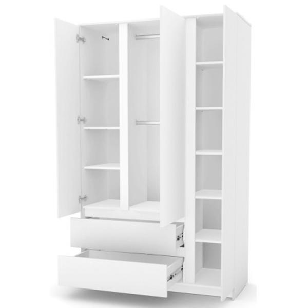 Шкаф Veres Bern 127 x 50.3см x 207.1 / ДСП / White photo 2