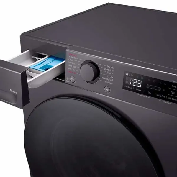 Mașină de spălat cu uscător LG F4DR510S2M 10 kg / 1400 rpm / Black photo 8