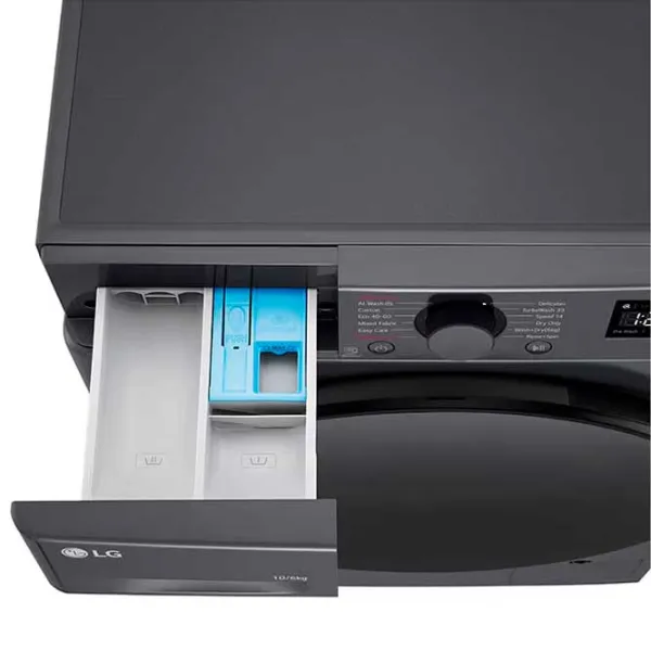 Mașină de spălat cu uscător LG F4DR510S2M 10 kg / 1400 rpm / Black photo 10