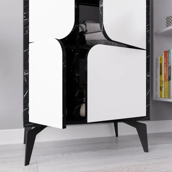 Шкаф Showdeko Spark 60 x 35.6см x 151 / ЛДСП / Black photo 5 Шкаф Showdeko Spark 60 x 35.6см x 151 / ЛДСП / Black photo 5