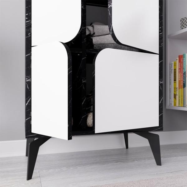 Шкаф Showdeko Spark 60 x 35.6см x 151 / ЛДСП / Black photo 5 Шкаф Showdeko Spark 60 x 35.6см x 151 / ЛДСП / Black photo 5