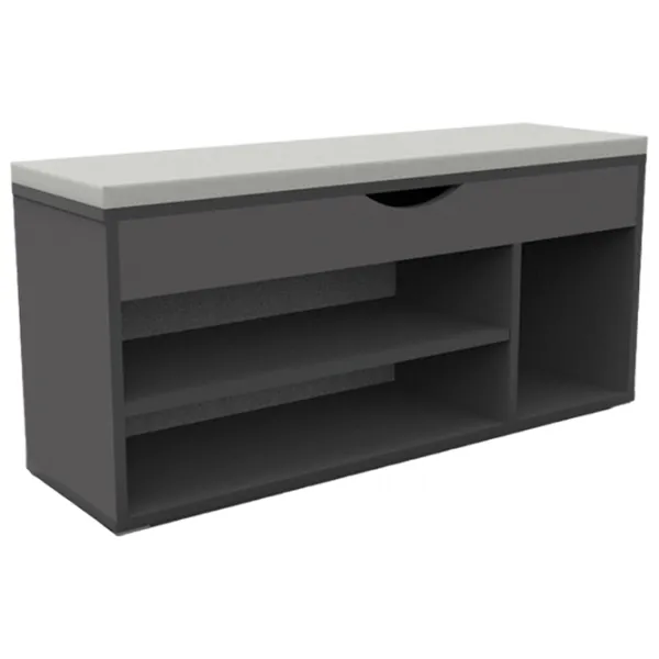 Dulap pentru încălțăminte ML-Mobila ML-6 50.2 x 105.7 x 31.9/ Anthracite/ Anthracite photo 1 Dulap pentru încălțăminte ML-Mobila ML-6 50.2 x 105.7 x 31.9/ Anthracite/ Anthracite photo 1