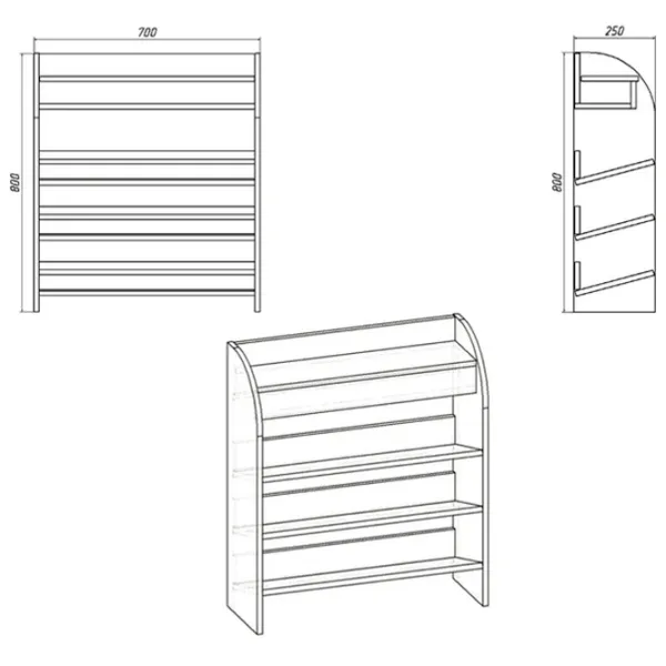 Etajeră pentru încălțăminte KompaniT TO-9 80 x 70 x 25/ Atelier Light/ Atelier Light photo 2 Etajeră pentru încălțăminte KompaniT TO-9 80 x 70 x 25/ Atelier Light/ Atelier Light photo 2