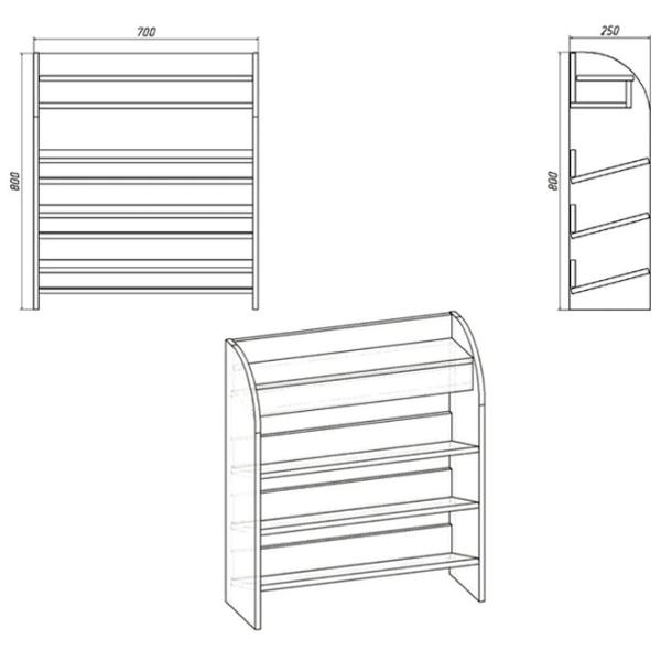 Etajeră pentru încălțăminte KompaniT TO-9 80 x 70 x 25/ Atelier Light/ Atelier Light photo 2 Etajeră pentru încălțăminte KompaniT TO-9 80 x 70 x 25/ Atelier Light/ Atelier Light photo 2
