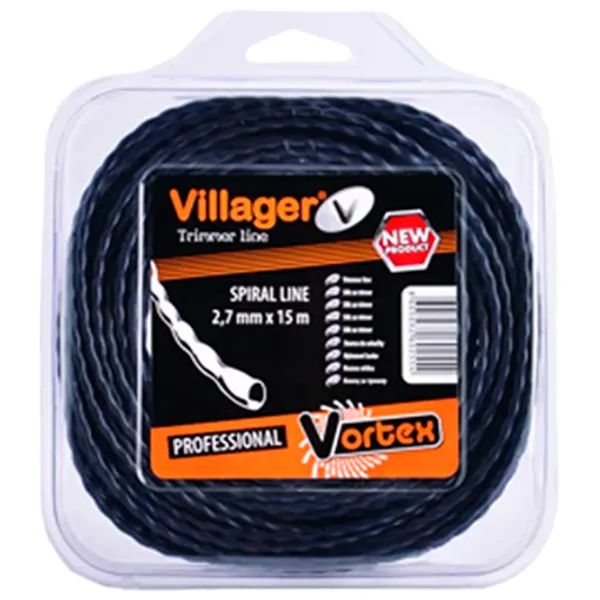 Леска для триммера Villager Vortex Nailon/ 15 м photo 1