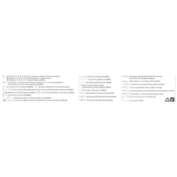 Набор инструментов Yato 38872 Количество в наборе: 128 photo 5