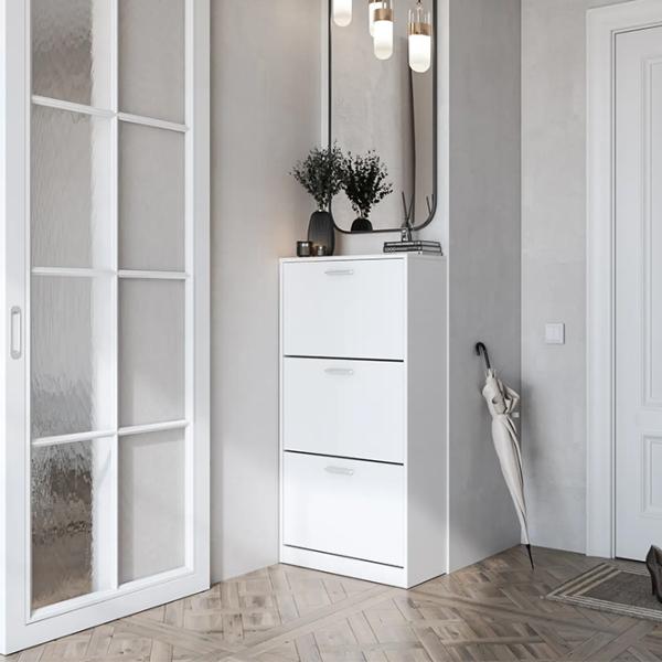 Обувной шкаф Magnus Brisbane 120 x 60.2 x 27.1см/ White/ White photo 4 Обувной шкаф Magnus Brisbane 120 x 60.2 x 27.1см/ White/ White photo 4