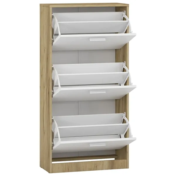 Dulap pentru încălțăminte Magnus Brisbane 120 x 60.2 x 27.1/ Stejar Craft Auriu/ Stejar Craft Auriu photo 2 Dulap pentru încălțăminte Magnus Brisbane 120 x 60.2 x 27.1/ Stejar Craft Auriu/ Stejar Craft Auriu photo 2