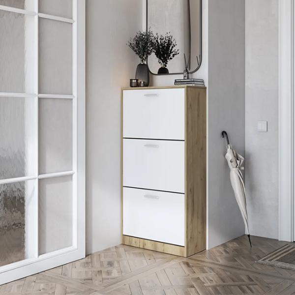 Dulap pentru încălțăminte Magnus Brisbane 120 x 60.2 x 27.1/ Stejar Craft Auriu/ Stejar Craft Auriu photo 4 Dulap pentru încălțăminte Magnus Brisbane 120 x 60.2 x 27.1/ Stejar Craft Auriu/ Stejar Craft Auriu photo 4