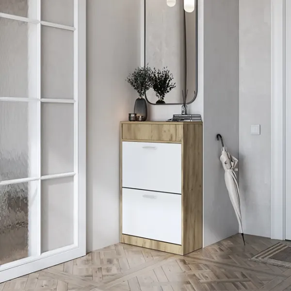 Dulap pentru încălțăminte Magnus Sydney 97 x 60.2 x 27.2/ Stejar Craft Auriu/ Stejar Craft Auriu photo 4 Dulap pentru încălțăminte Magnus Sydney 97 x 60.2 x 27.2/ Stejar Craft Auriu/ Stejar Craft Auriu photo 4