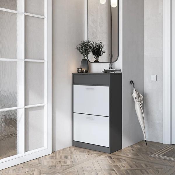 Обувной шкаф Magnus Sydney 97 x 60.2 x 27.2см/ Graphite/ Graphite photo 4 Обувной шкаф Magnus Sydney 97 x 60.2 x 27.2см/ Graphite/ Graphite photo 4