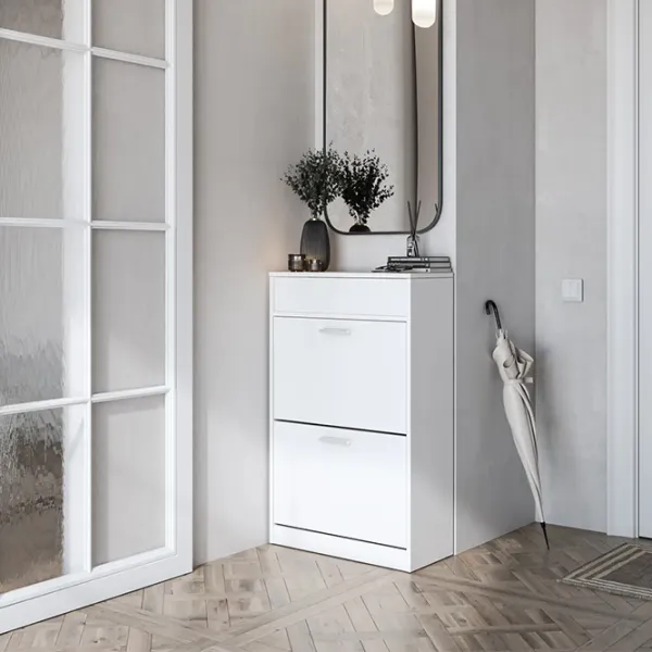 Обувной шкаф Magnus Sydney 97 x 60.2 x 27.2см/ White/ White photo 4