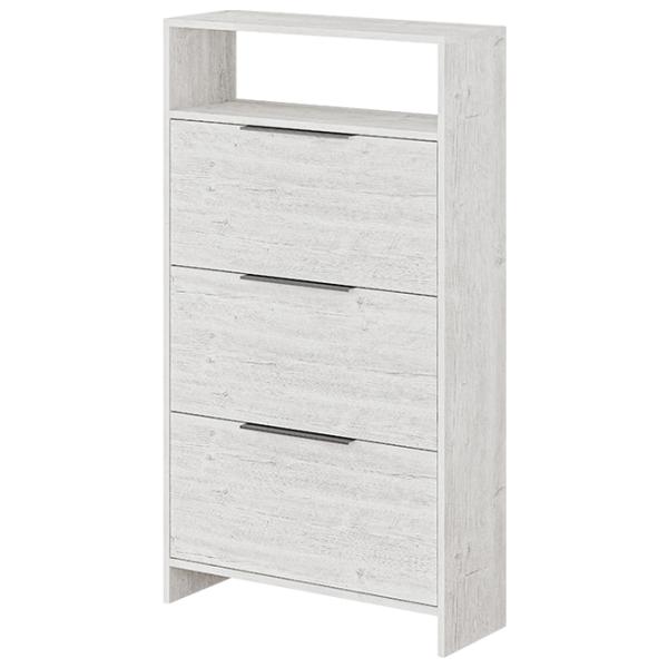 Обувной шкаф Showdeko Kaju 139.2 x 78 x 28см/ White/ White photo 1