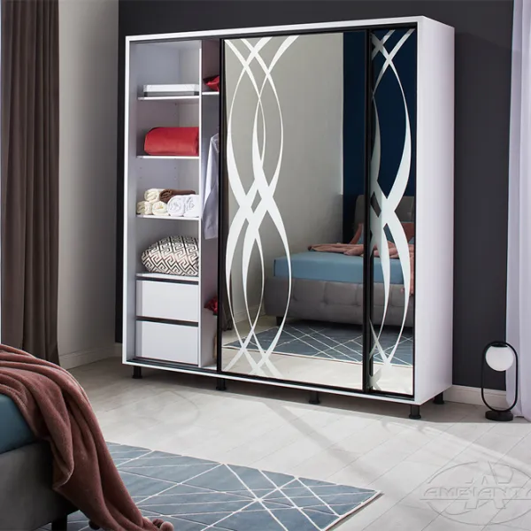 Dulap Ambianta Tango 160 x 58 x 224 / PAL / White photo 2 Dulap Ambianta Tango 160 x 58 x 224 / PAL / White photo 2