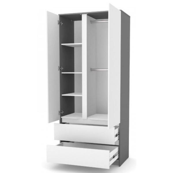 Шкаф Veres Bern 90 x 50.3см x 207.1 / ДСП / Серый photo 2