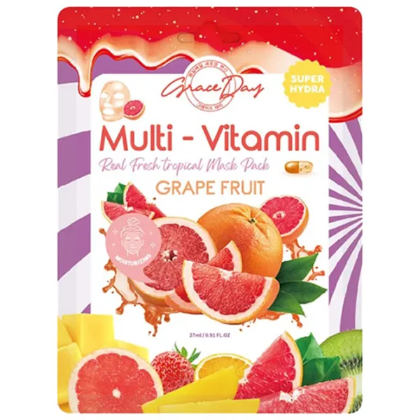 Медицинская маска Grace Day Multi-vitamin Grapefruit Маска/ Все типы photo 1