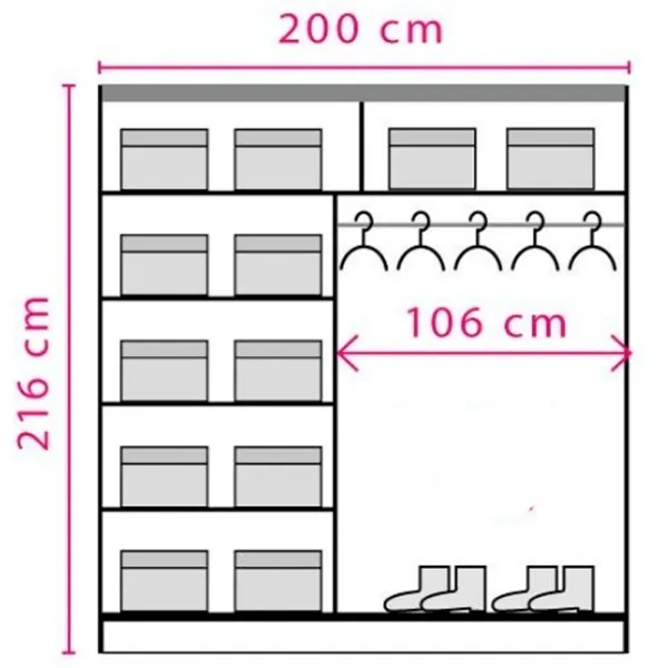 Dulap Fadome Effect 200 x 59 x 216 / PAL / Pin Andersen photo 3