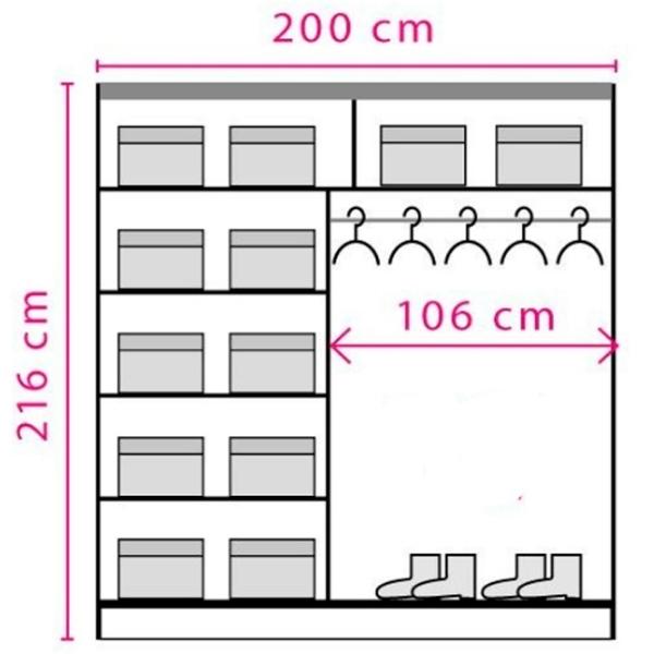 Dulap Fadome Effect 200 x 59 x 216 / PAL / Pin Andersen photo 3
