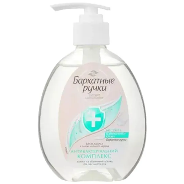 Creme de mâini Бархатные ручки Antibacterial Complex 230 мл/ Все типы photo 1 Creme de mâini Бархатные ручки Antibacterial Complex 230 мл/ Все типы photo 1