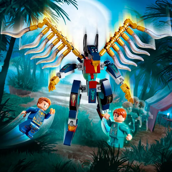 Constructor LEGO Eternals’ Aerial Assault Scenă din film/ Multicolor photo 8