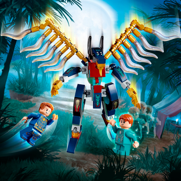 Constructor LEGO Eternals’ Aerial Assault Scenă din film/ Multicolor photo 8