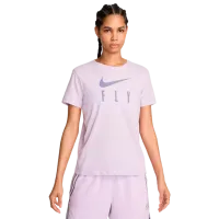 Футболка для женщин Nike W Swoosh Fly Dri-FIT Graphic 57% хлопок, 43% полиэстер/ Пурпурный