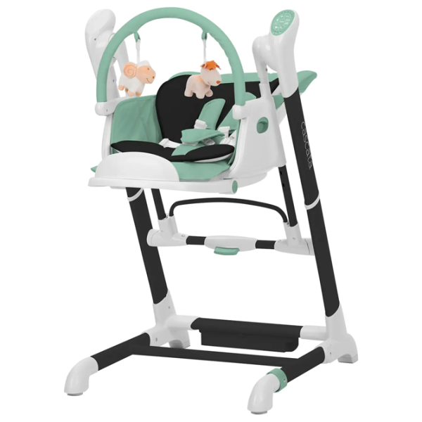 Стульчик для кормления Carrello Cascata (CRL-10303/1) / 0 месяцев / Tropical Green  photo 3 Стульчик для кормления Carrello Cascata (CRL-10303/1) / 0 месяцев / Tropical Green  photo 3