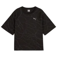 Tricou pentru femei Puma Motion Aop Tee 100% bumbac/ Black