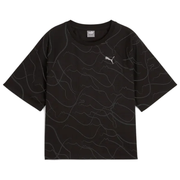 Футболка для женщин Puma Motion Aop Tee 100% хлопок/ Black photo 1