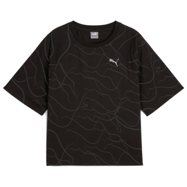 Футболка для женщин Puma Motion Aop Tee 100% хлопок/ Black photo 1